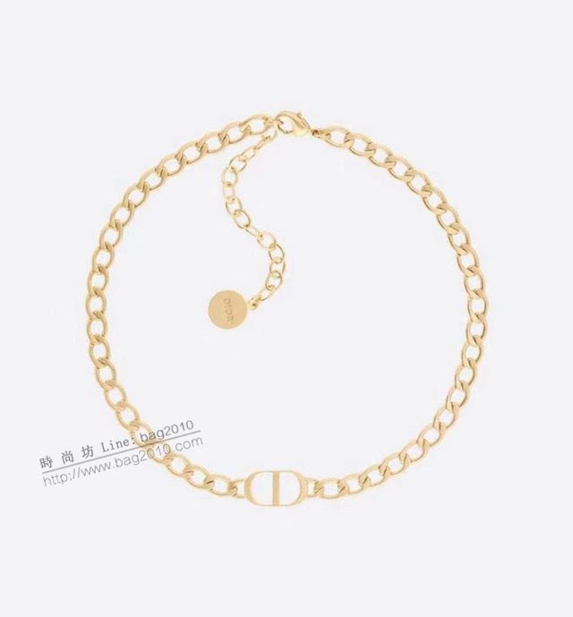 Dior飾品 迪奧經典熱銷款鏈條項鏈 2020新款字母款女款項鏈  zgd1159